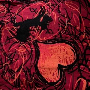 Lularoe hidden unicorn valentines leggings tall and curvy